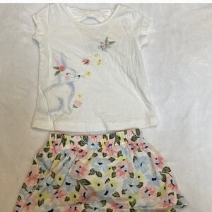 White Bunny, stop skirt short. Easter 🐣